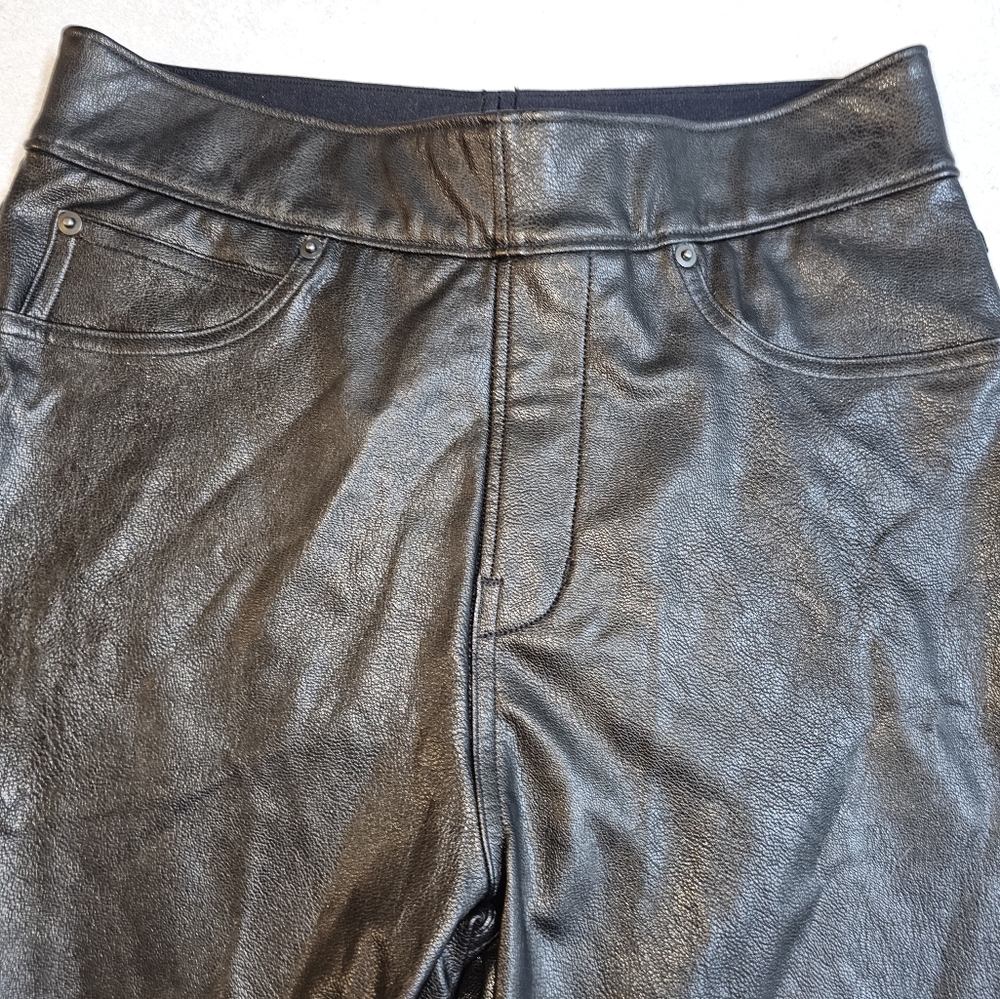 Spanx, Women's XS/TP Black Faux Leather Leggings